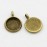 10mm ID Ant Bronze Plated Bezel Drops